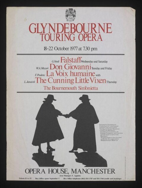 1977 Glyndebourne Touring Opera Poster