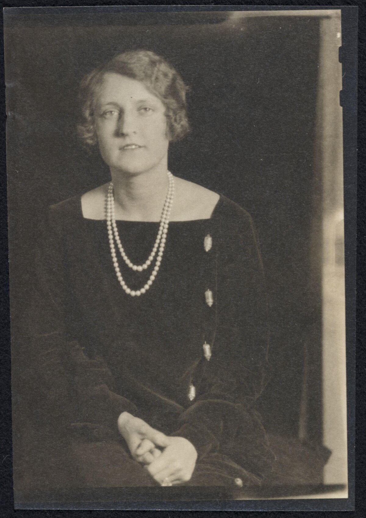 Vintage Studio Portrait of Seated Woman