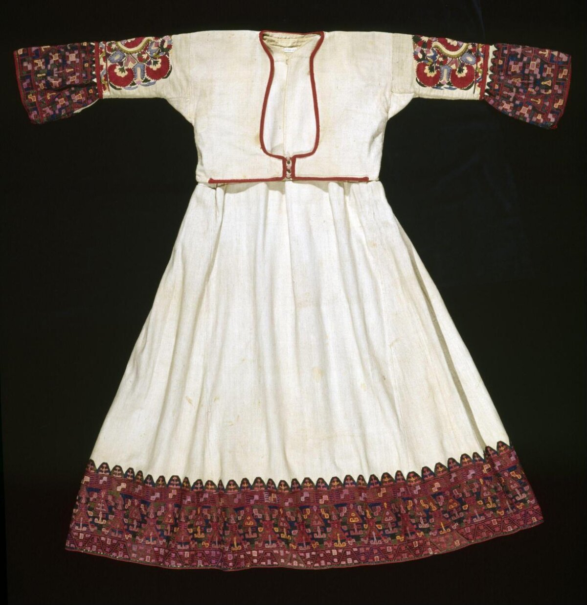 Traditional Embroidered Folk Dress