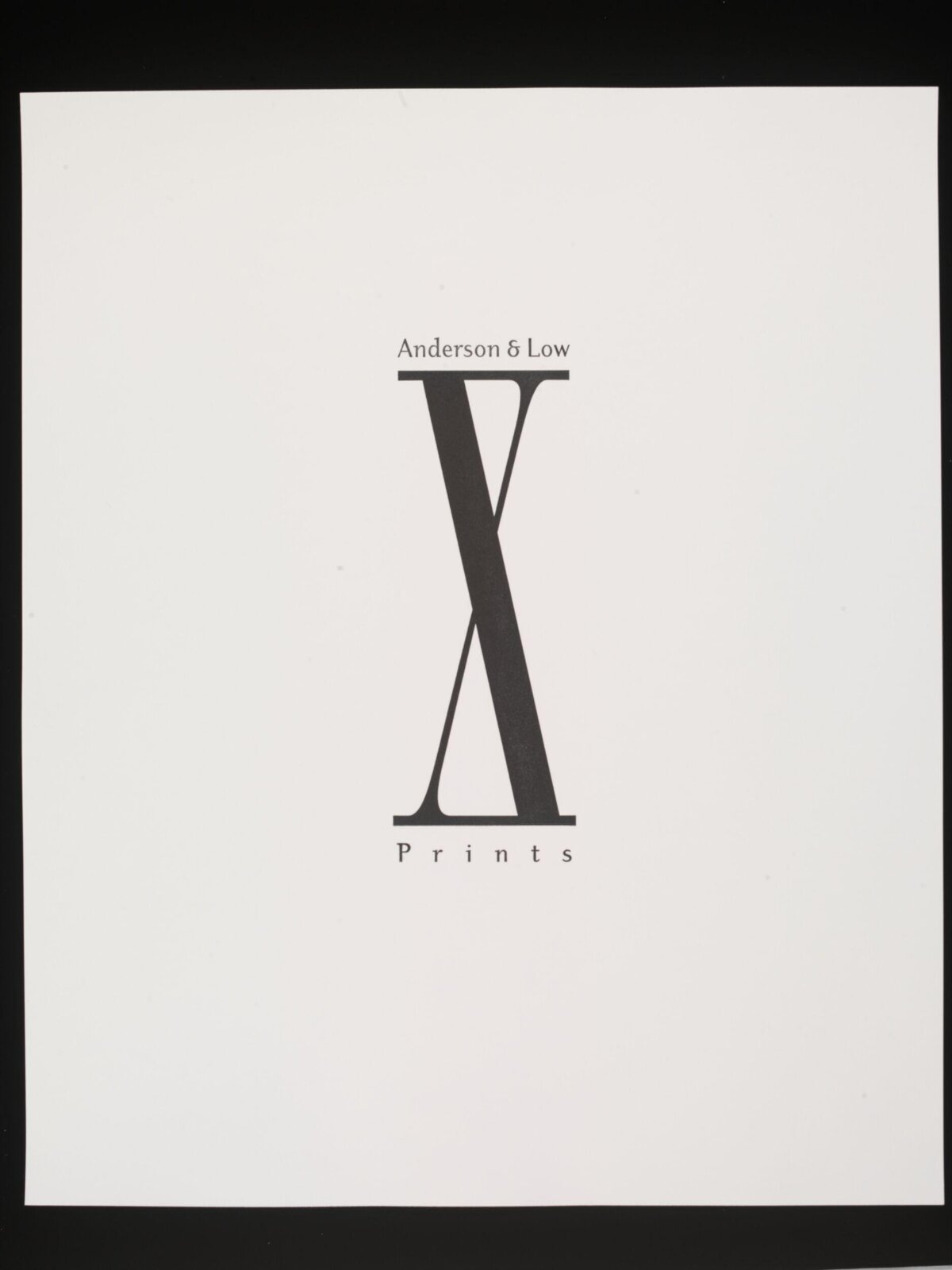 Anderson & Low X Prints Cover Page