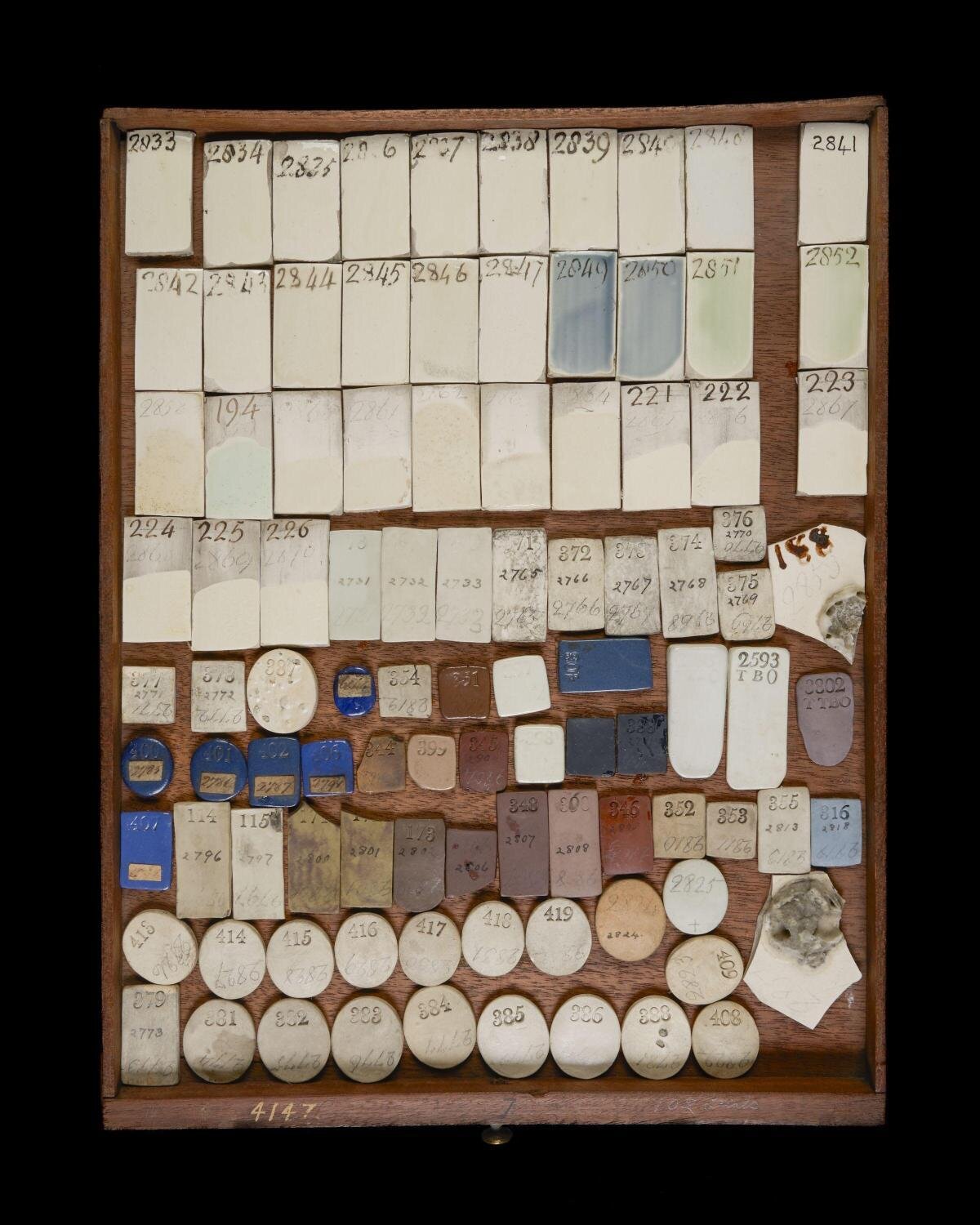 Collection of Numbered Ceramic Test Tiles — Desktop Backgrounds