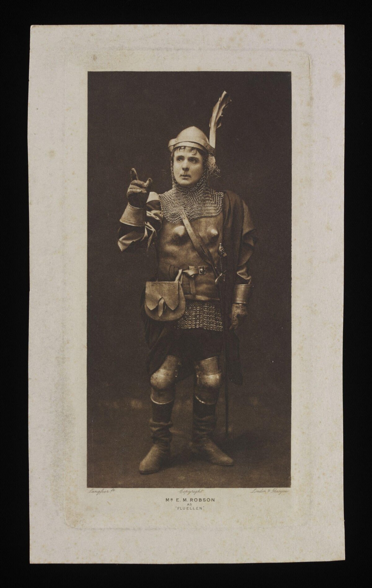Portrait of E.M. Robson as Fluellen