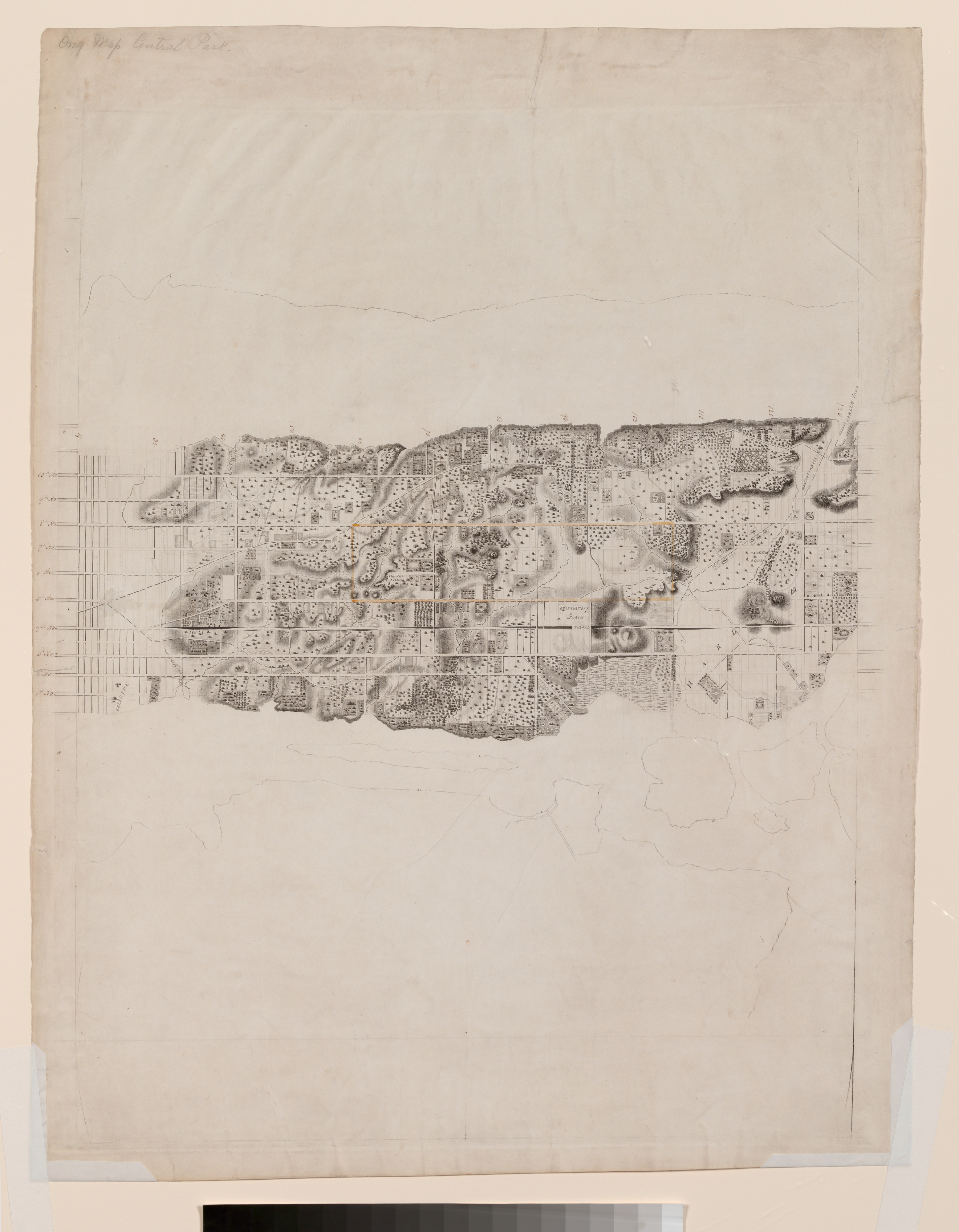 Original Sketch Map of Central Park