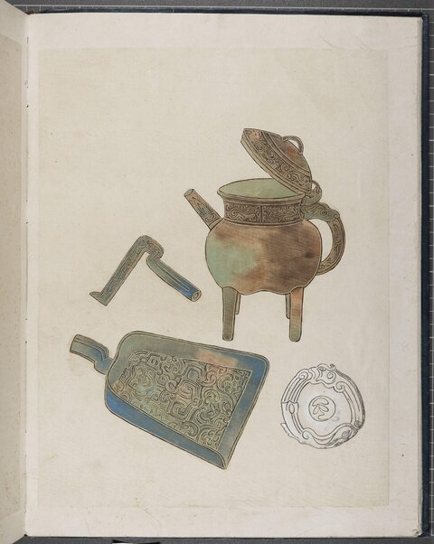 Watercolor Illustration of Ancient Bronzes