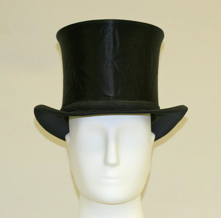 Black Top Hat on Mannequin Head