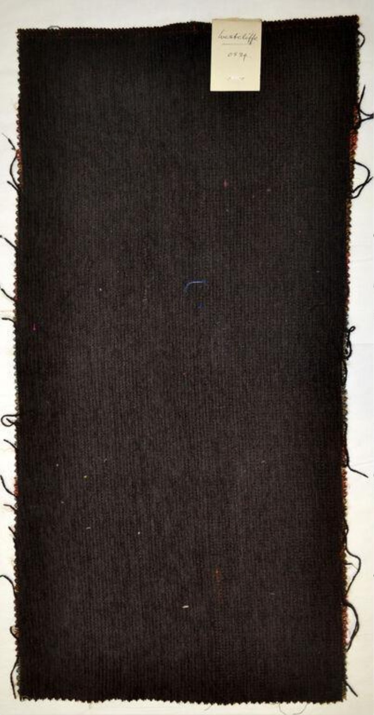 Vintage Dark Corduroy Fabric Swatch