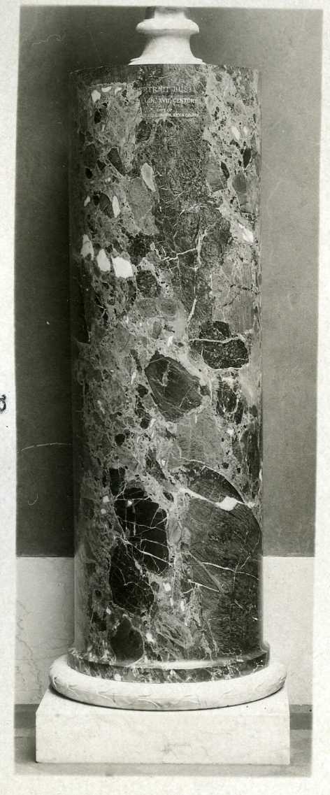 Vintage Marble Cylindrical Column
