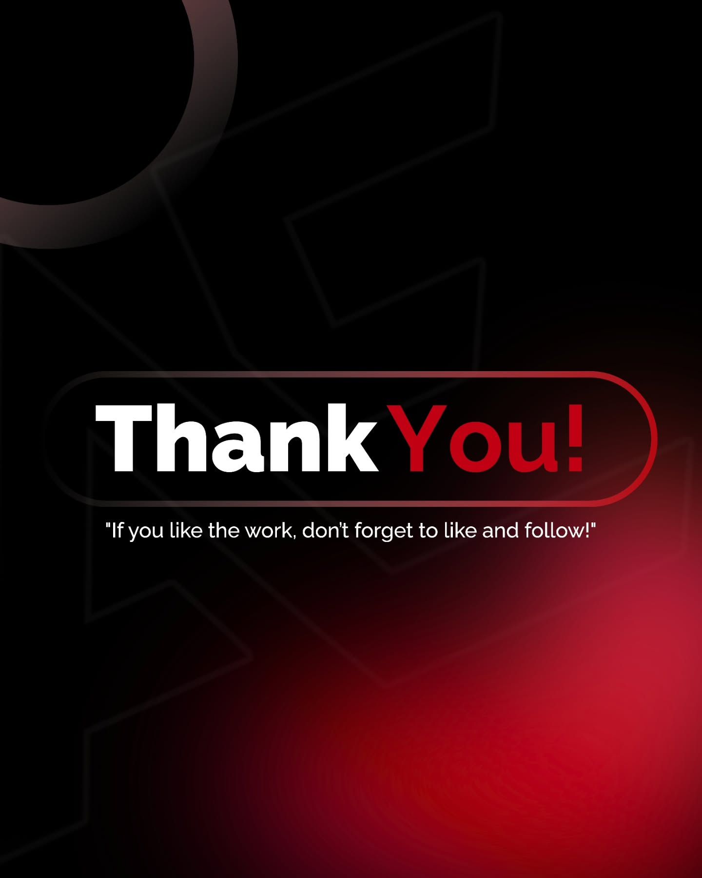 Thank You Like and Follow Graphic