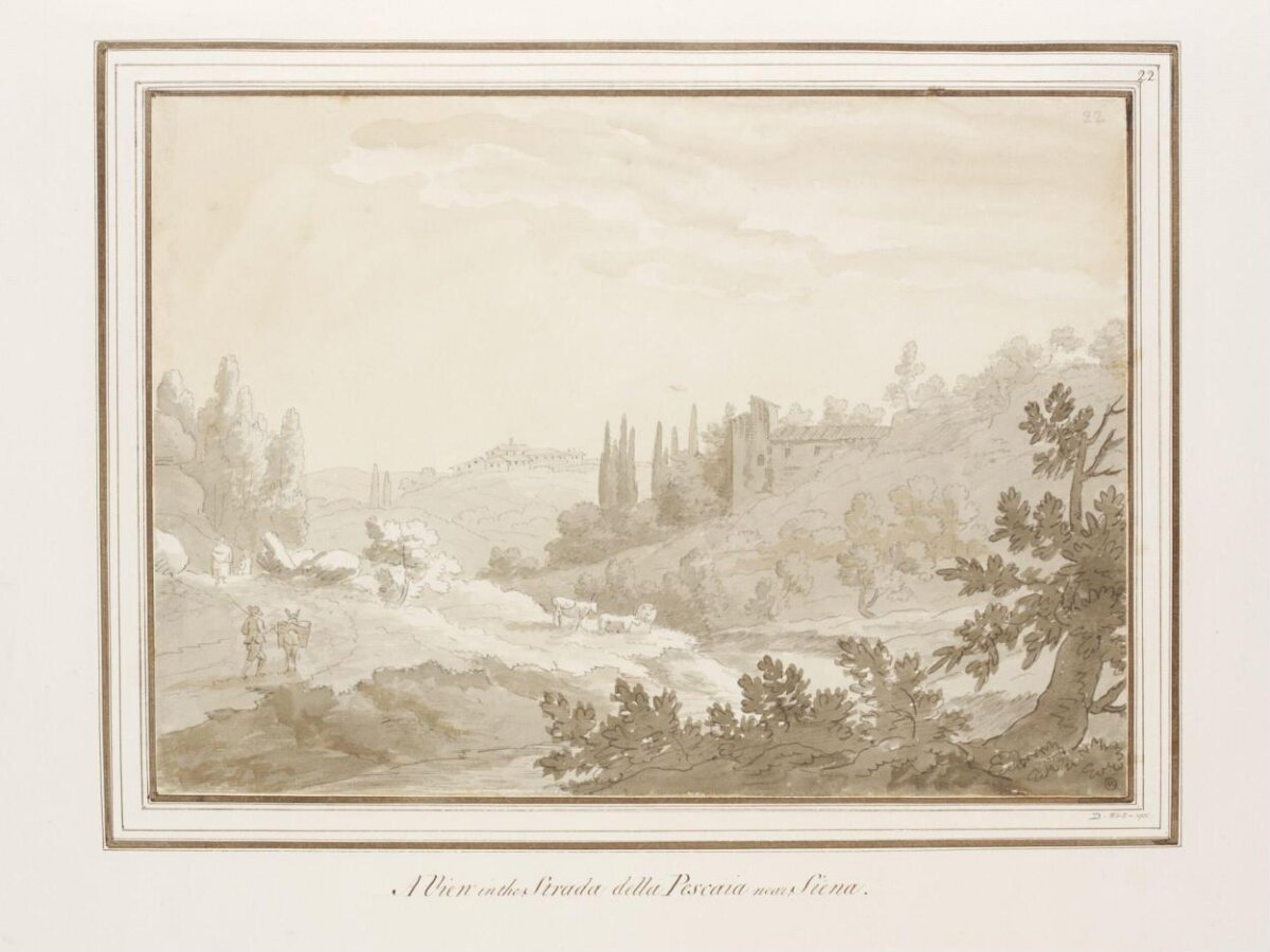 View of Strada della Pescaia Near Siena