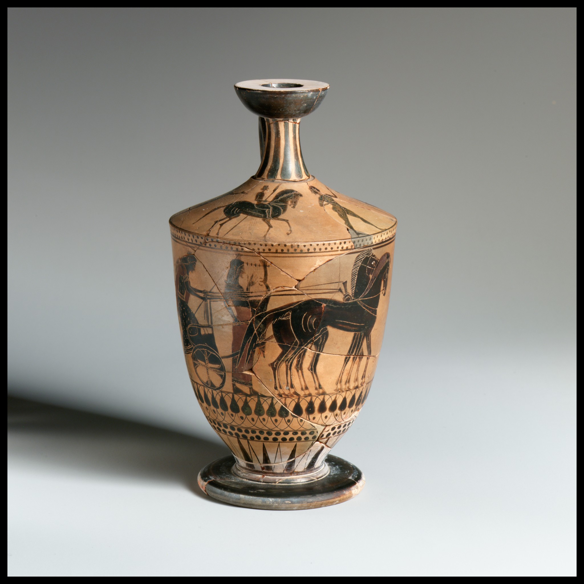 Ancient Greek Black-figure Painted Vase