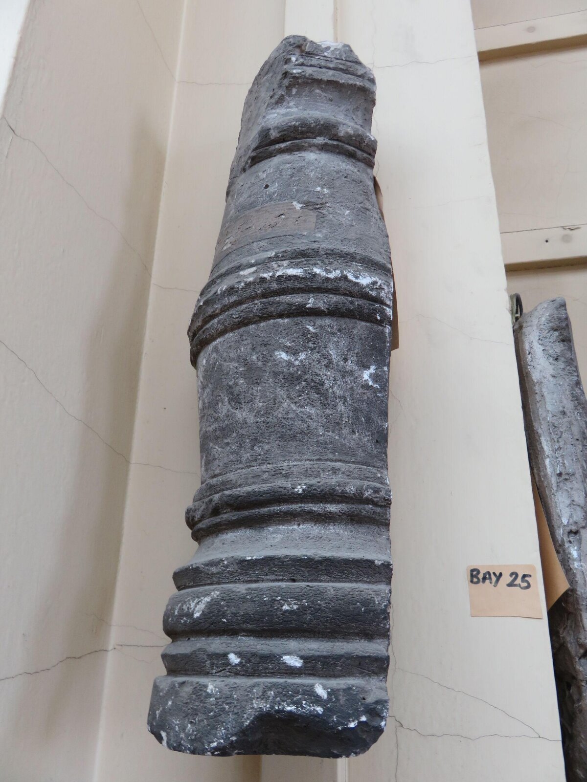 Salvaged Stone Column Fragment