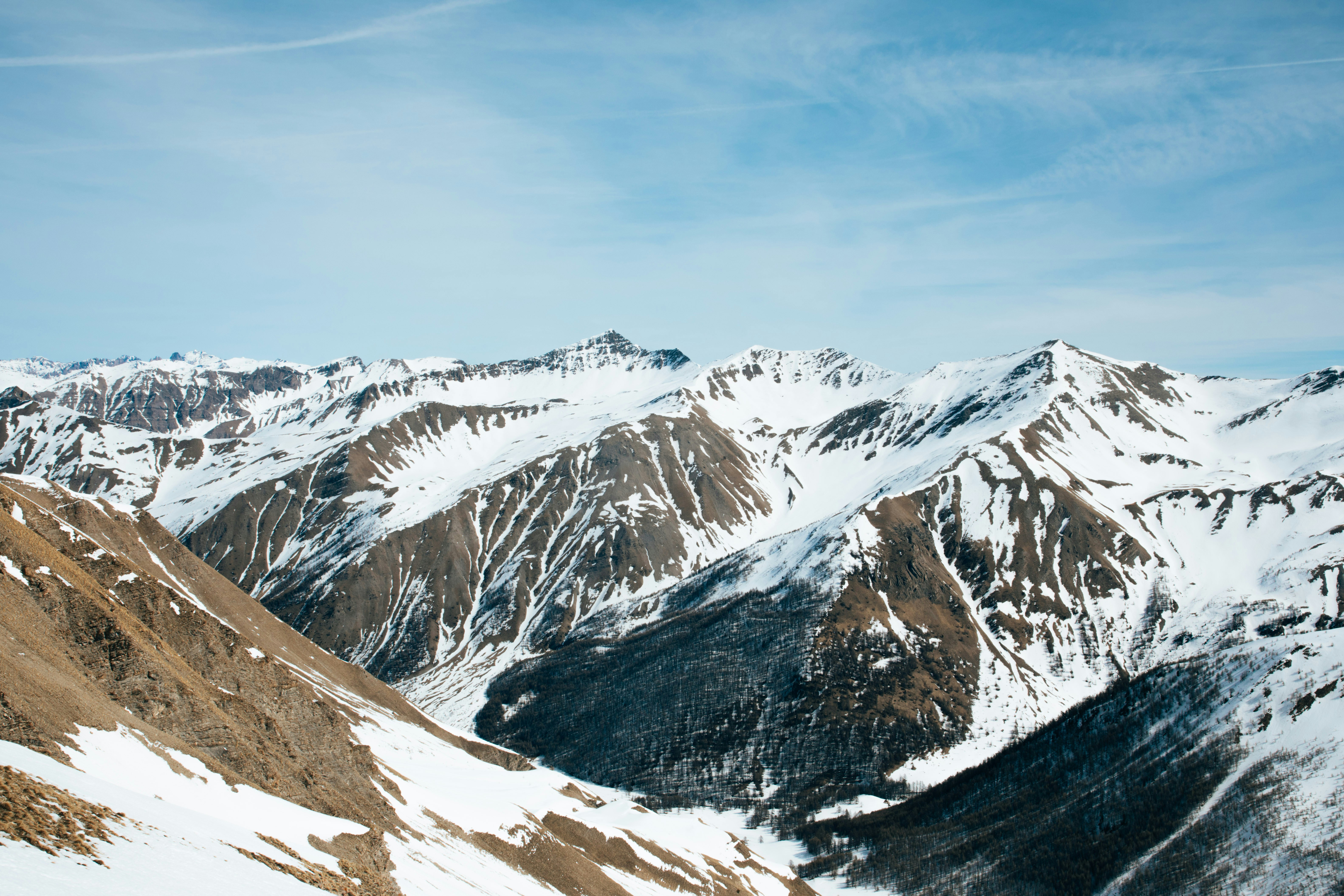 Snow-Capped Mountain Range