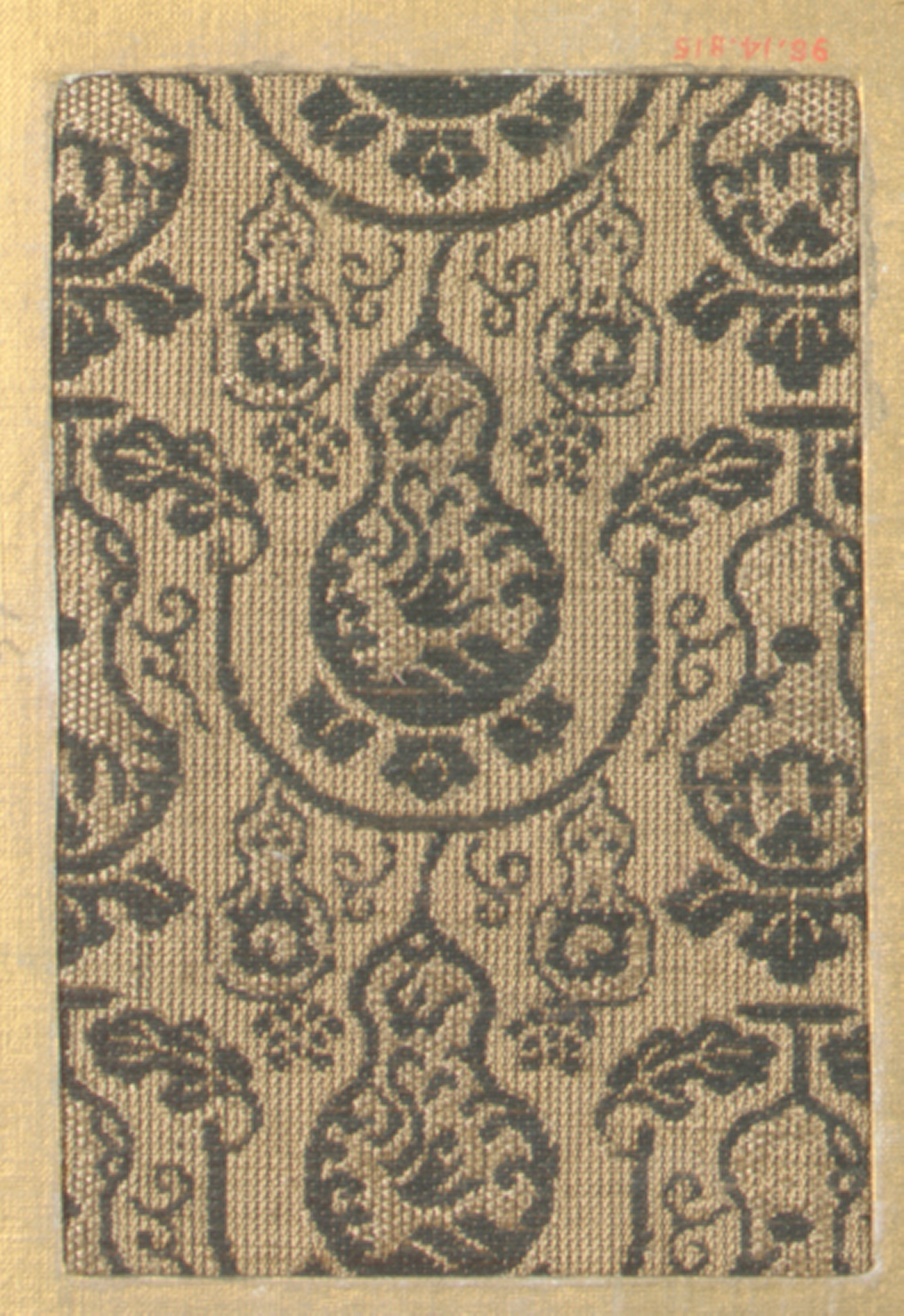 Traditional Gourd Pattern Brocade Sample
