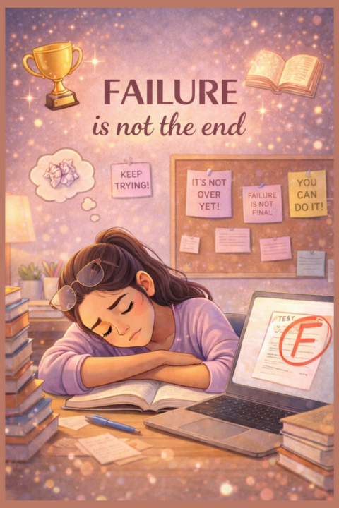 Failure Is Not The End Motivational Poster