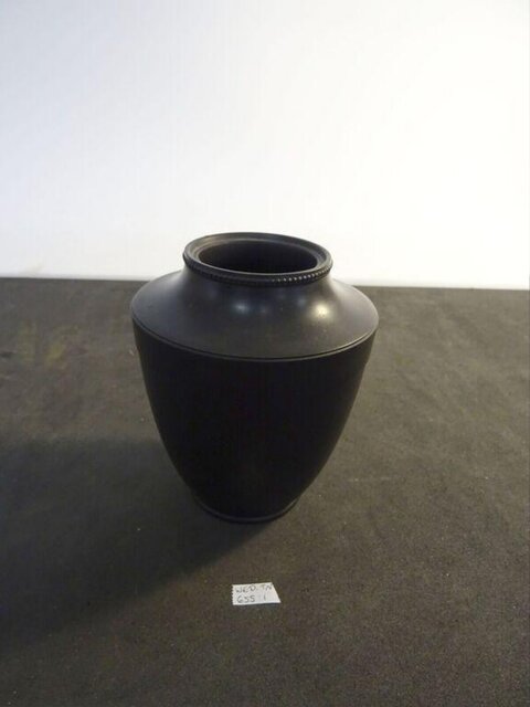Plain Black Ceramic Vase