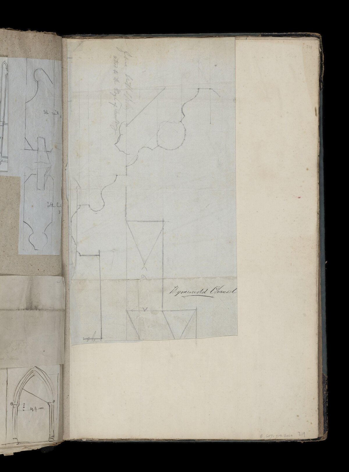 Antique Architectural Sketchbook Page