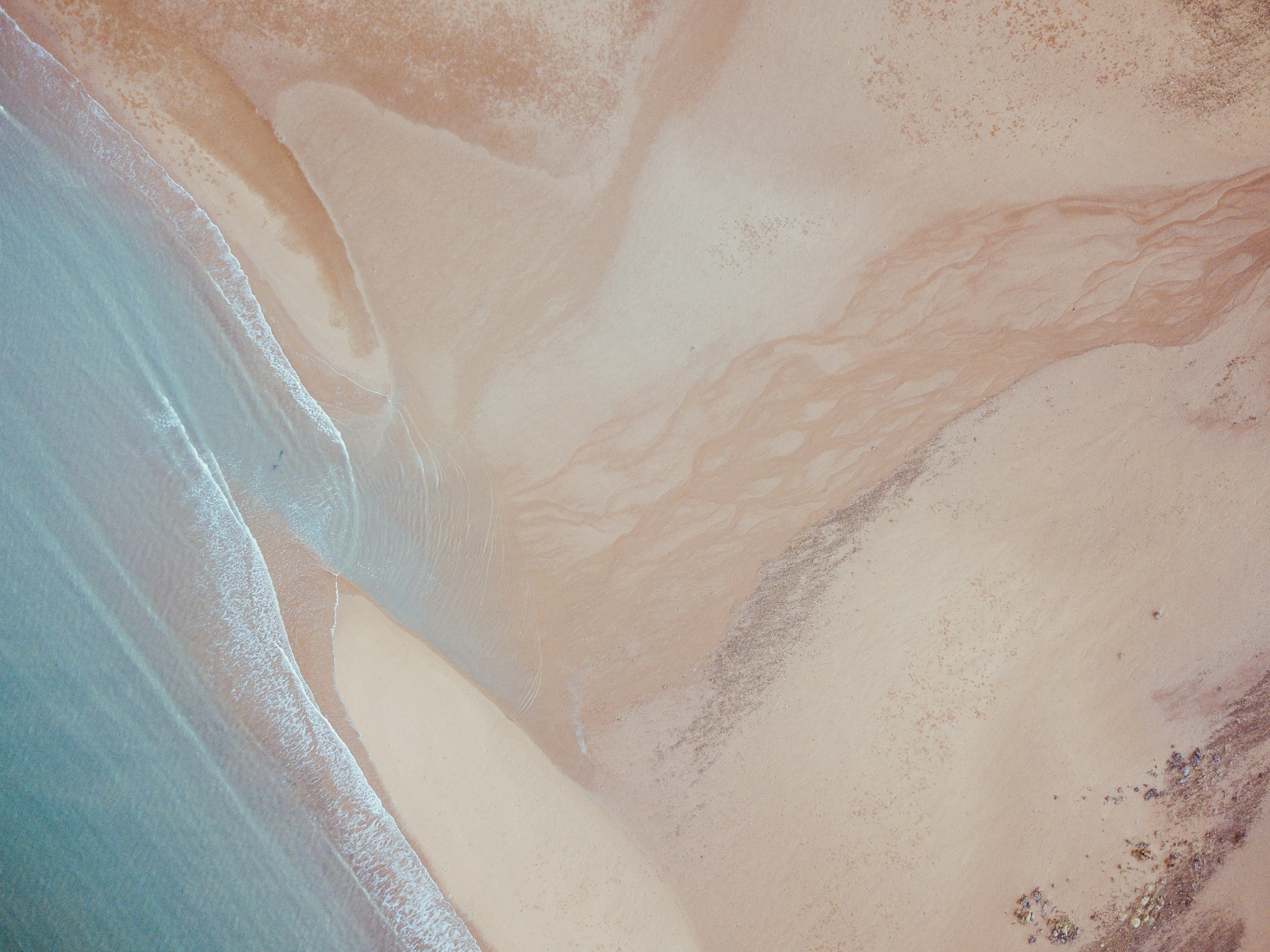 Aerial View of Coastal Beach