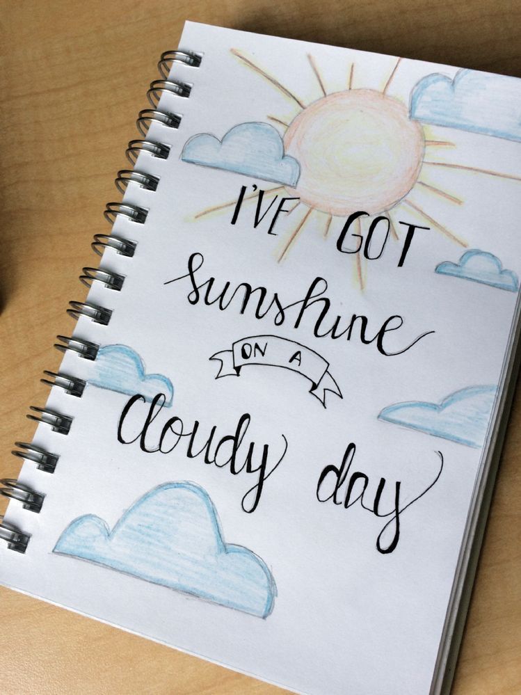 Hand Drawn Quote on Bullet Journal Page
