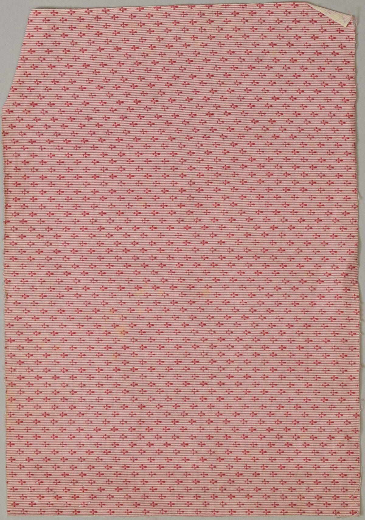Vintage Pink Cross Pattern Fabric Sample