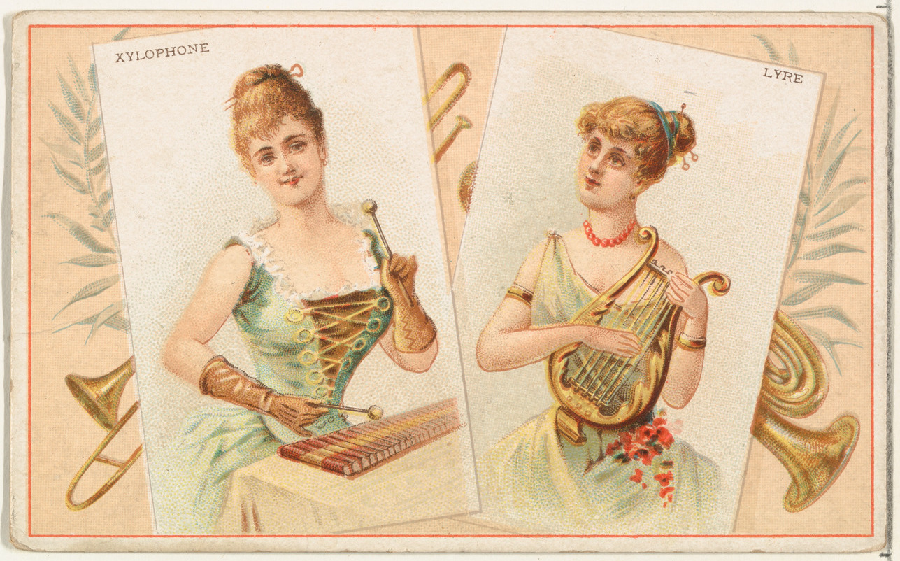 Vintage Musical Instrument Trade Card