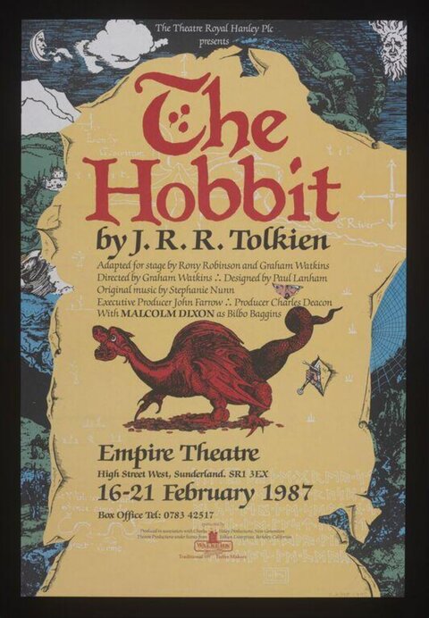 1987 The Hobbit Theatre Poster