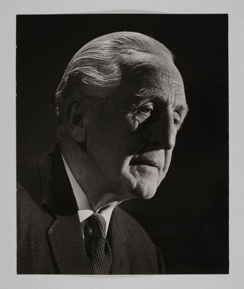 Black and White Portrait of Elderly Gentleman