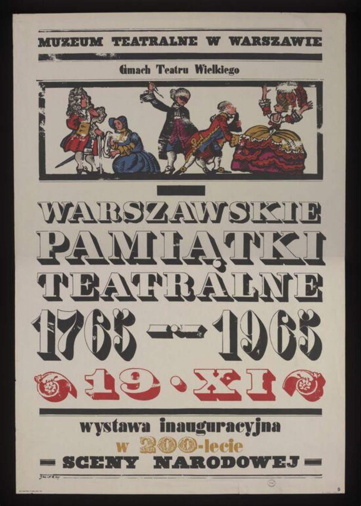 1965 Warsaw Theatrical Exhibition Poster