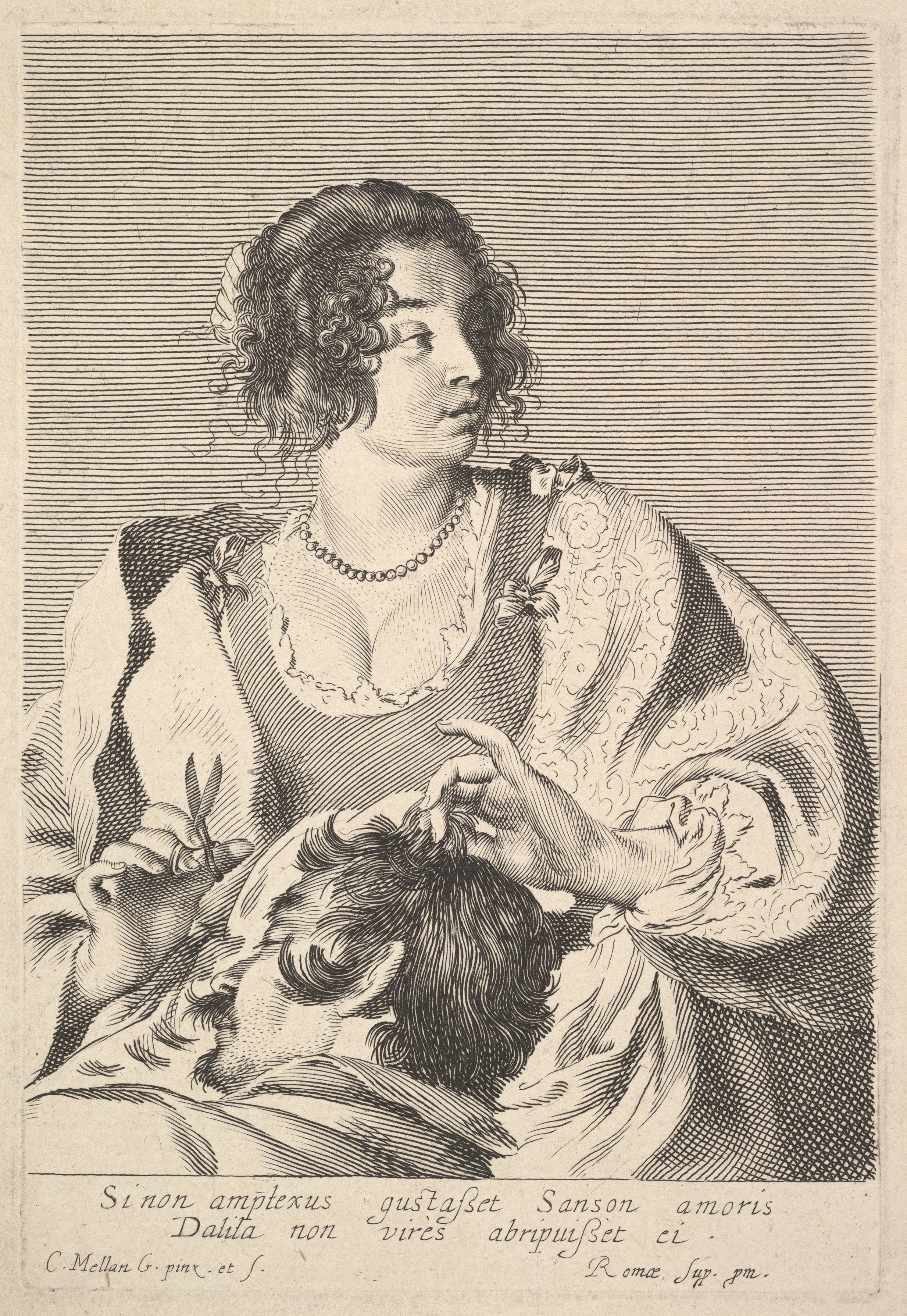 Delilah Cutting Samson's Hair