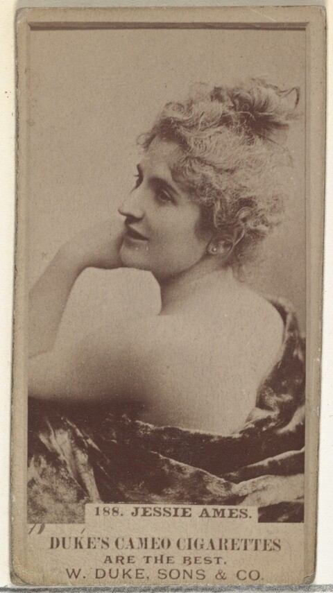 Vintage Duke's Cigarette Card of Jessie Ames