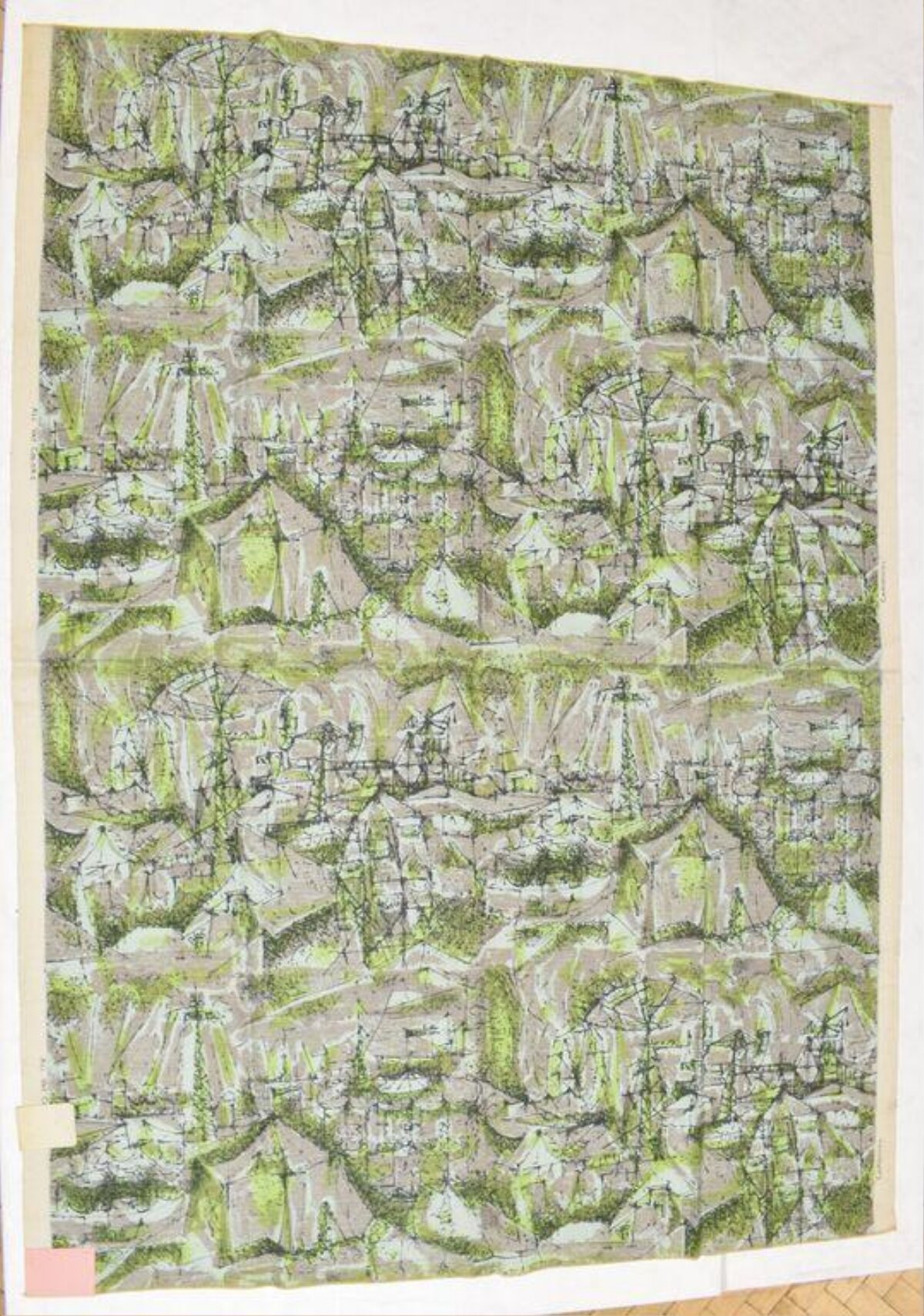 Abstract Industrial Landscape Textile Art