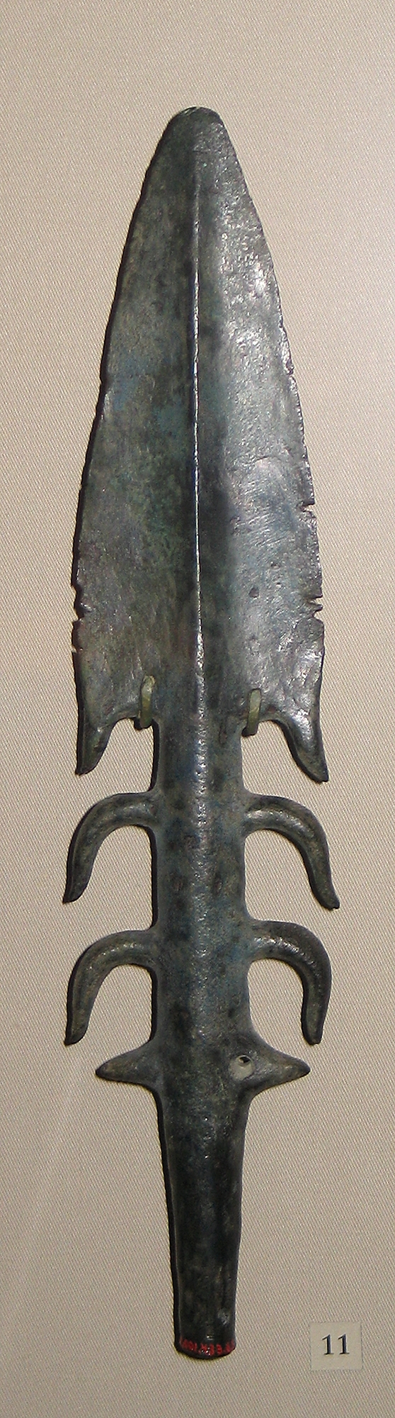 Ancient Bronze Spearhead