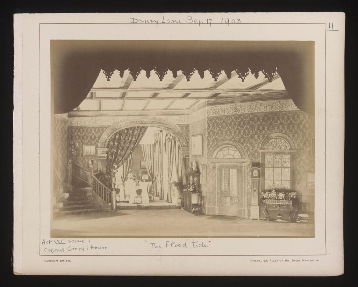 1903 Drury Lane Theatre Stage Set
