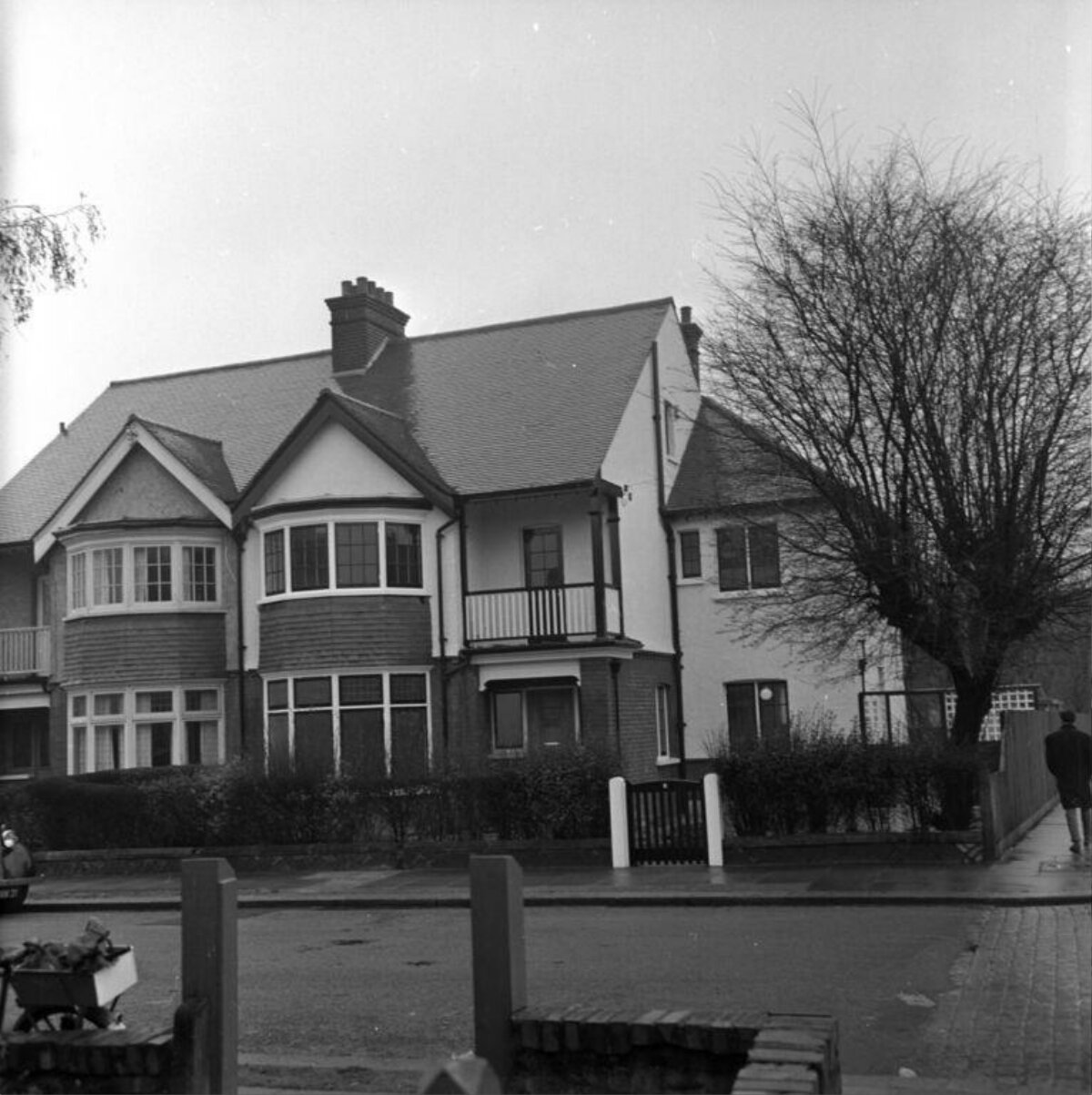 Vintage Suburban Residential Street View