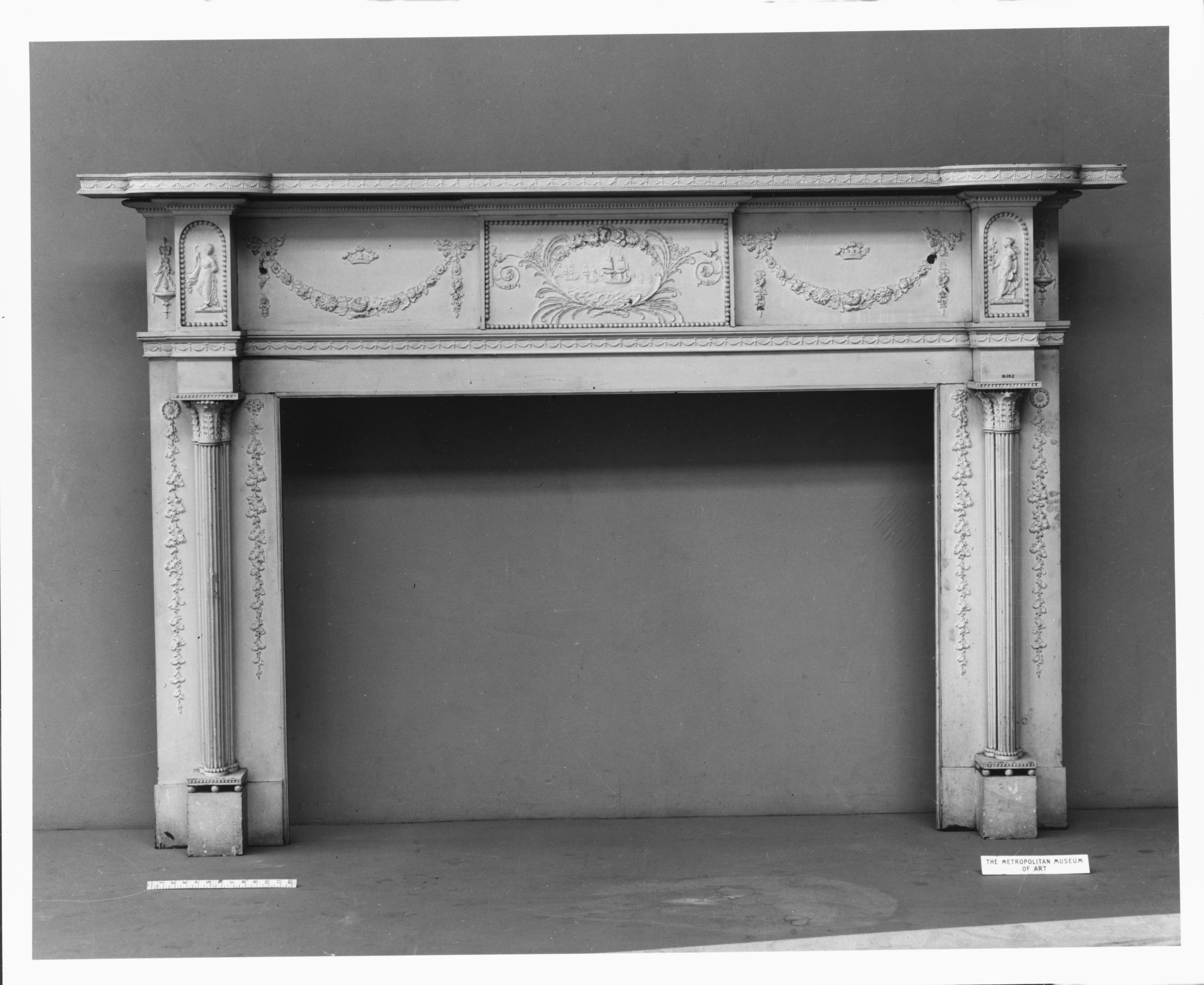 Ornate Carved Fireplace Mantel