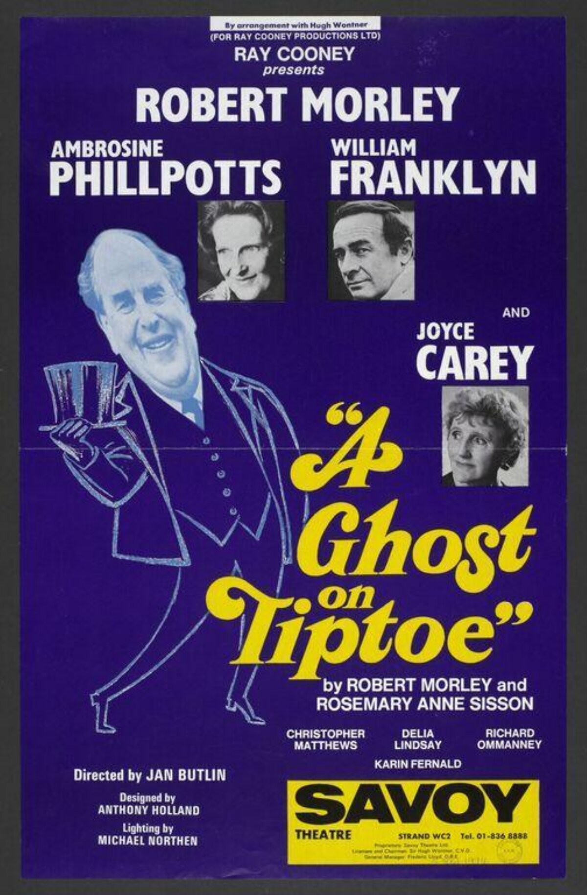A Ghost on Tiptoe Savoy Theatre Poster