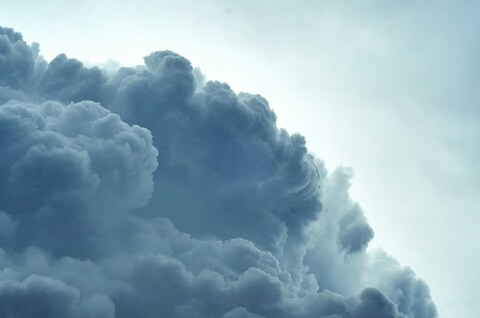 Massive Storm Clouds In Sky