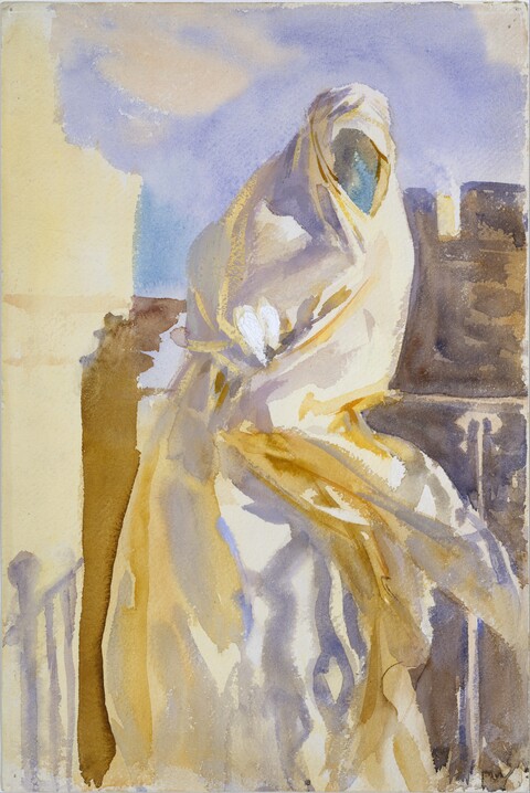 Standing Figure in Draped Robe