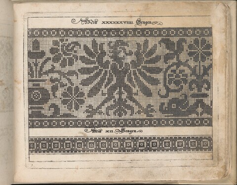 Vintage Cross-Stitch Pattern Page