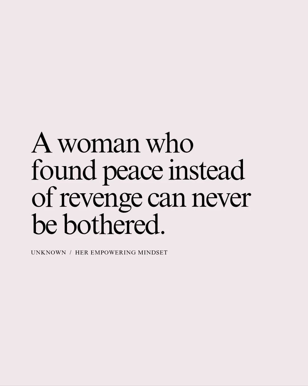 Inspirational Quote About Peace Over Revenge