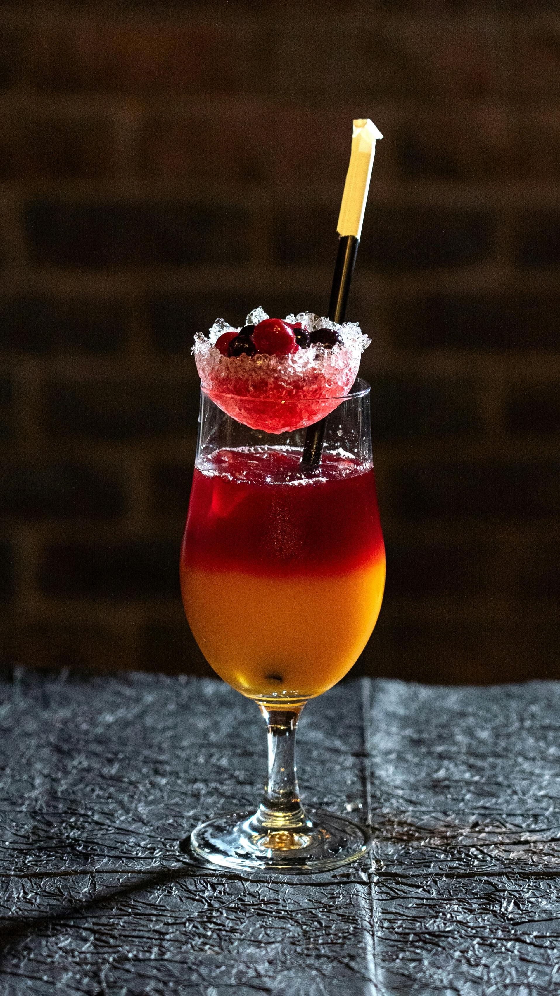 Layered Berry Cocktail