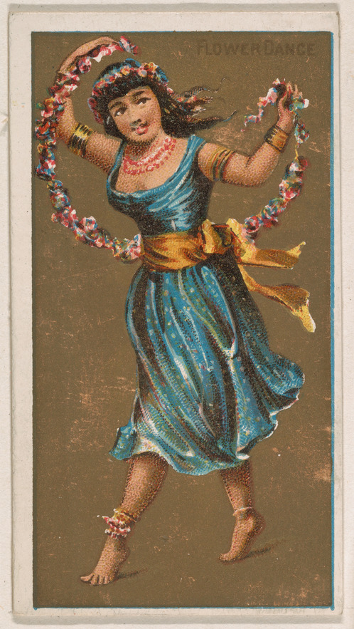 Vintage Flower Dance Illustration
