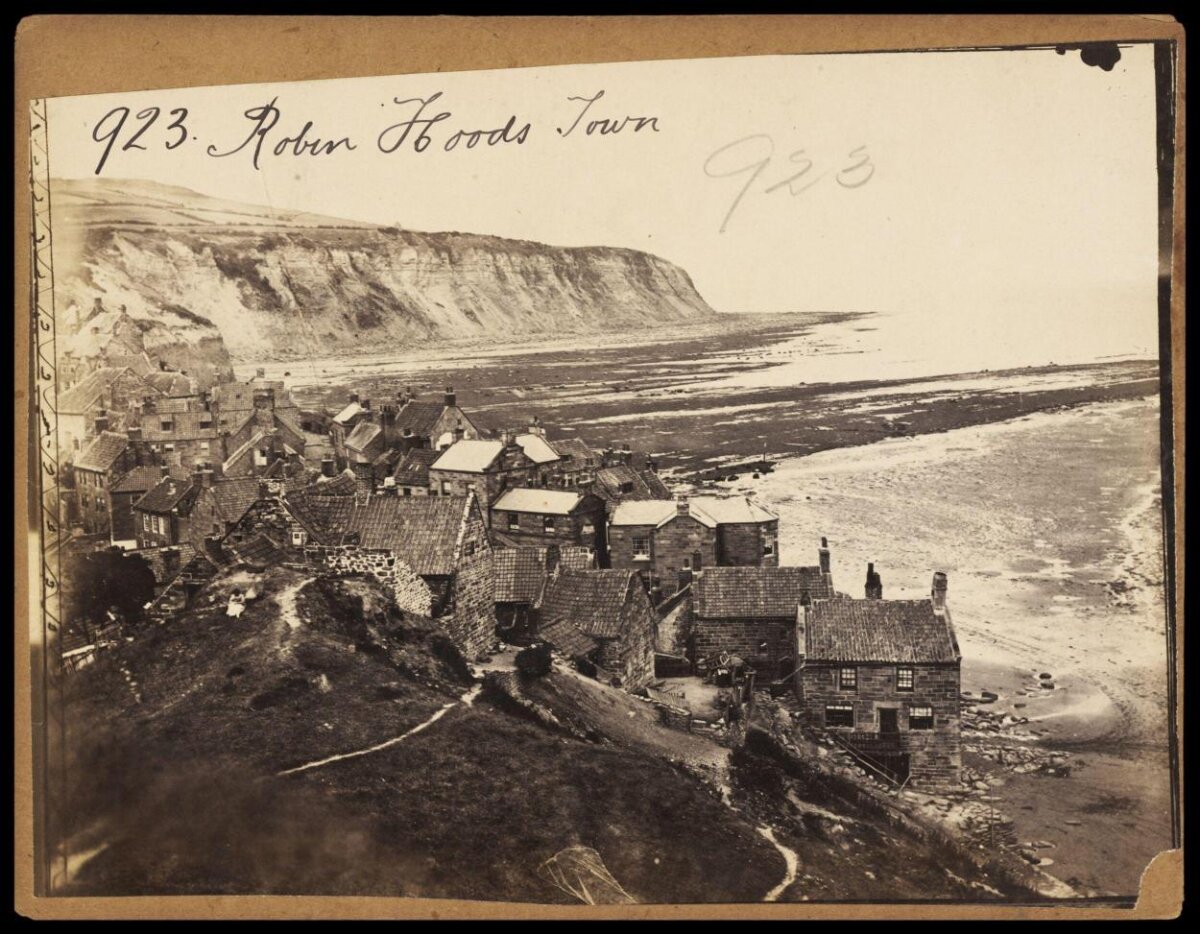 Vintage Robin Hoods Town Coastal View