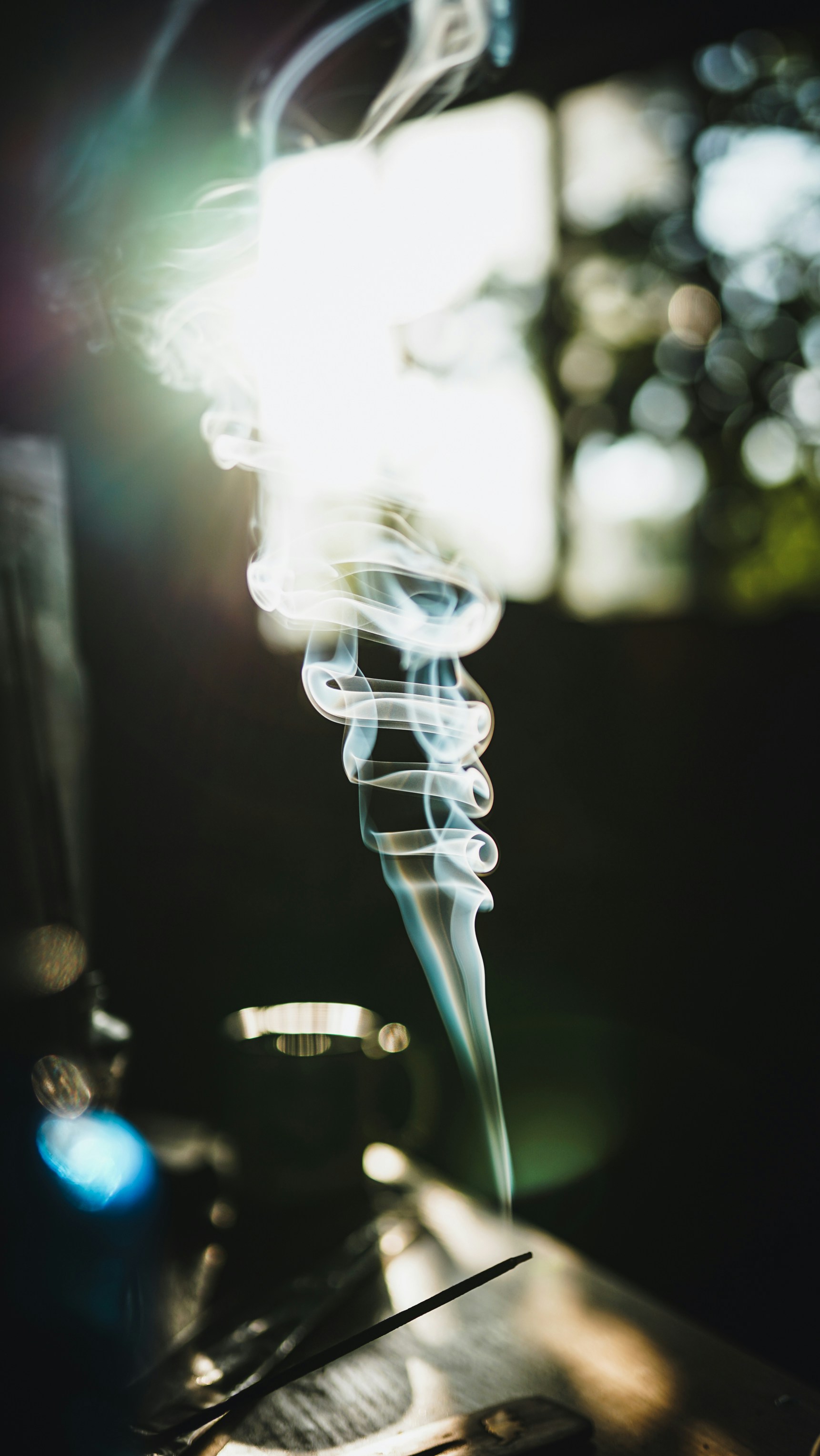 Swirling Incense Smoke — Phone Wallpapers