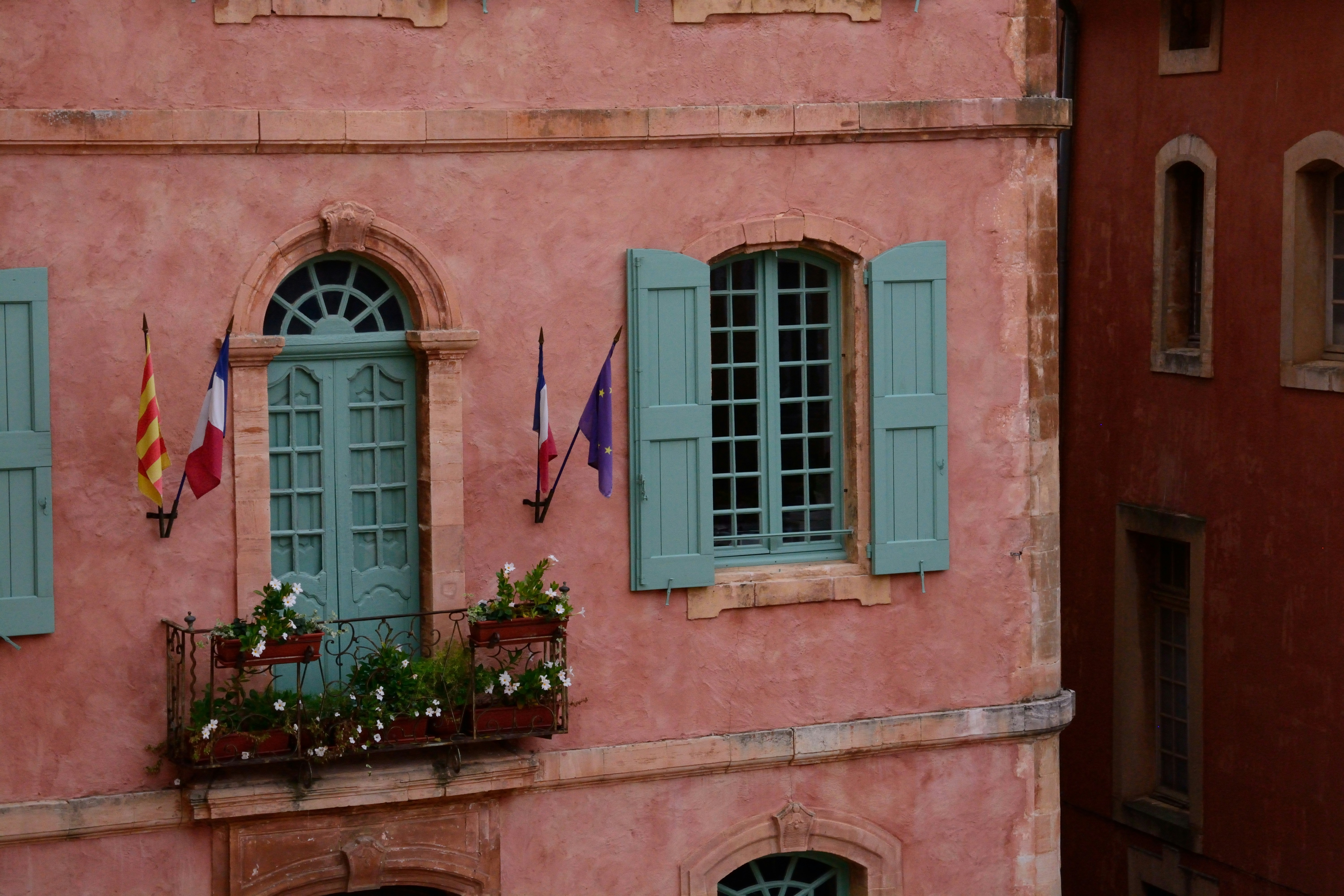 Colorful French Building Facade