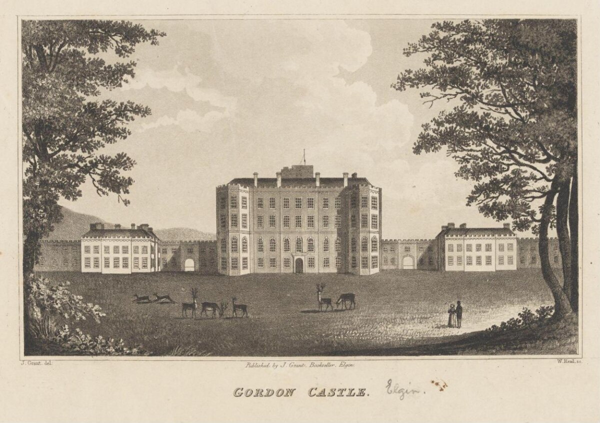 Antique View of Gordon Castle