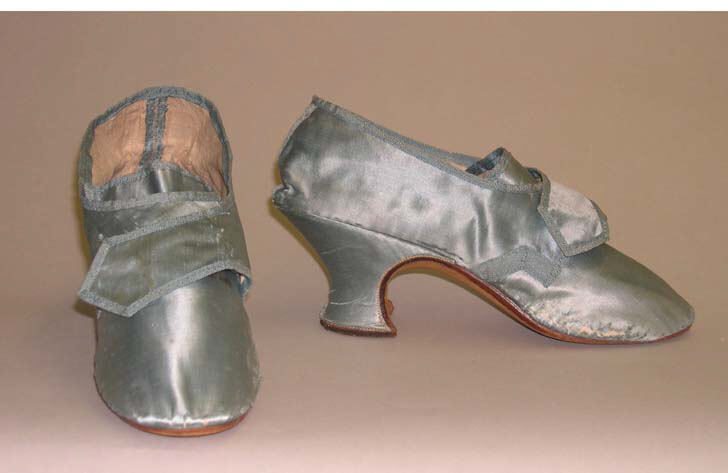 Pair of Vintage Satin Heeled Shoes