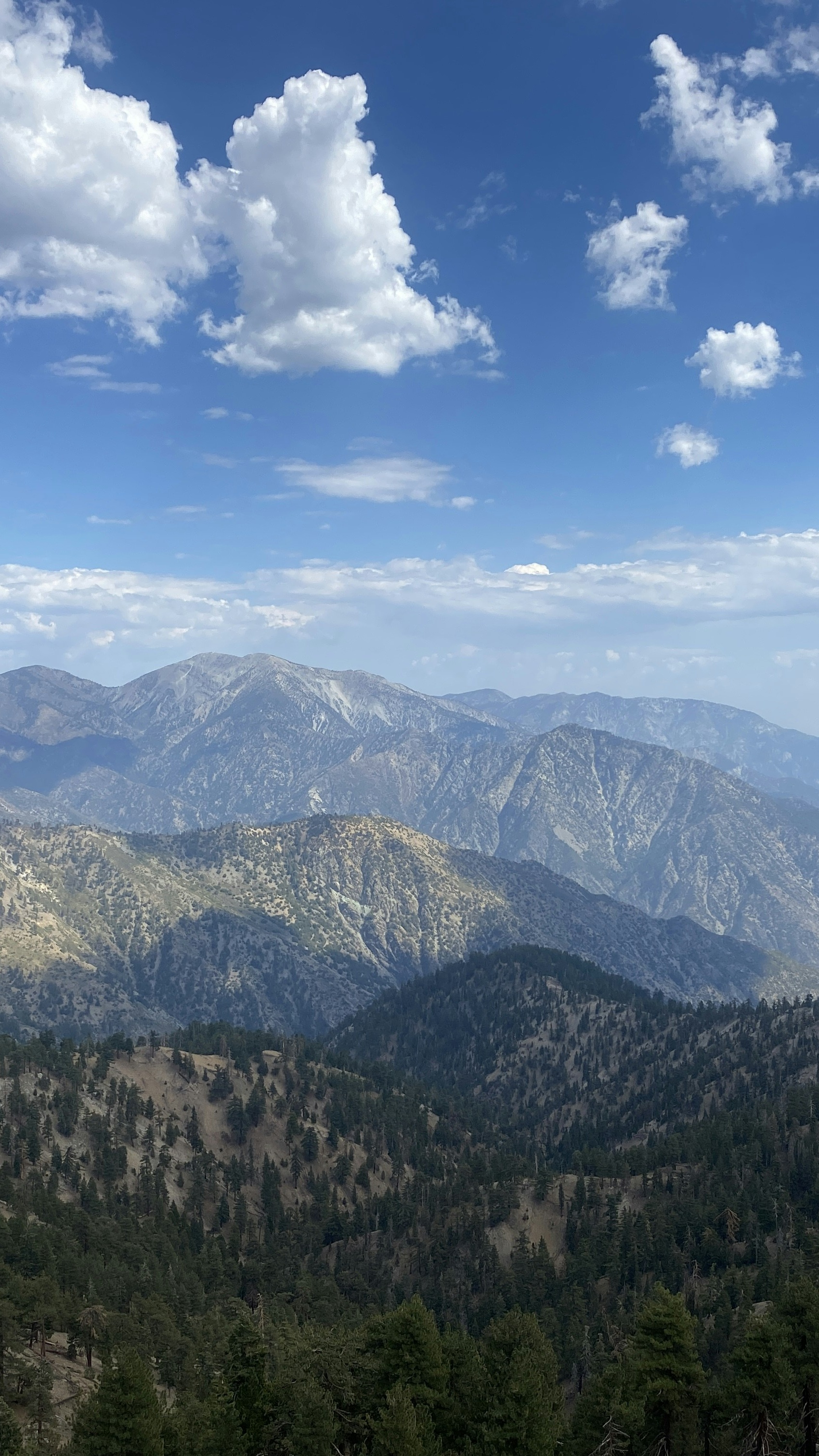 Layered Mountain Range Landscape