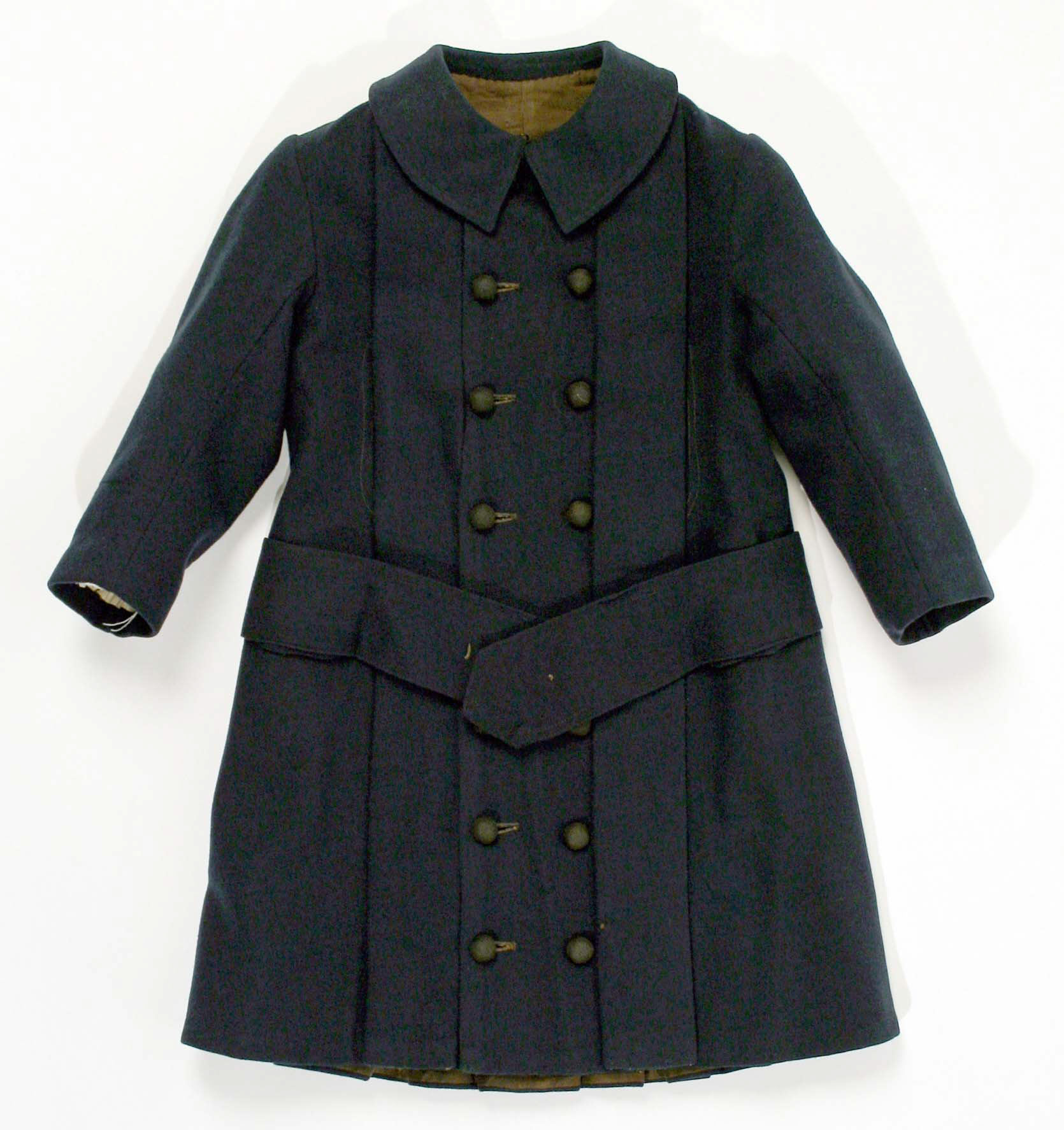 Navy Blue Double-breasted Coat