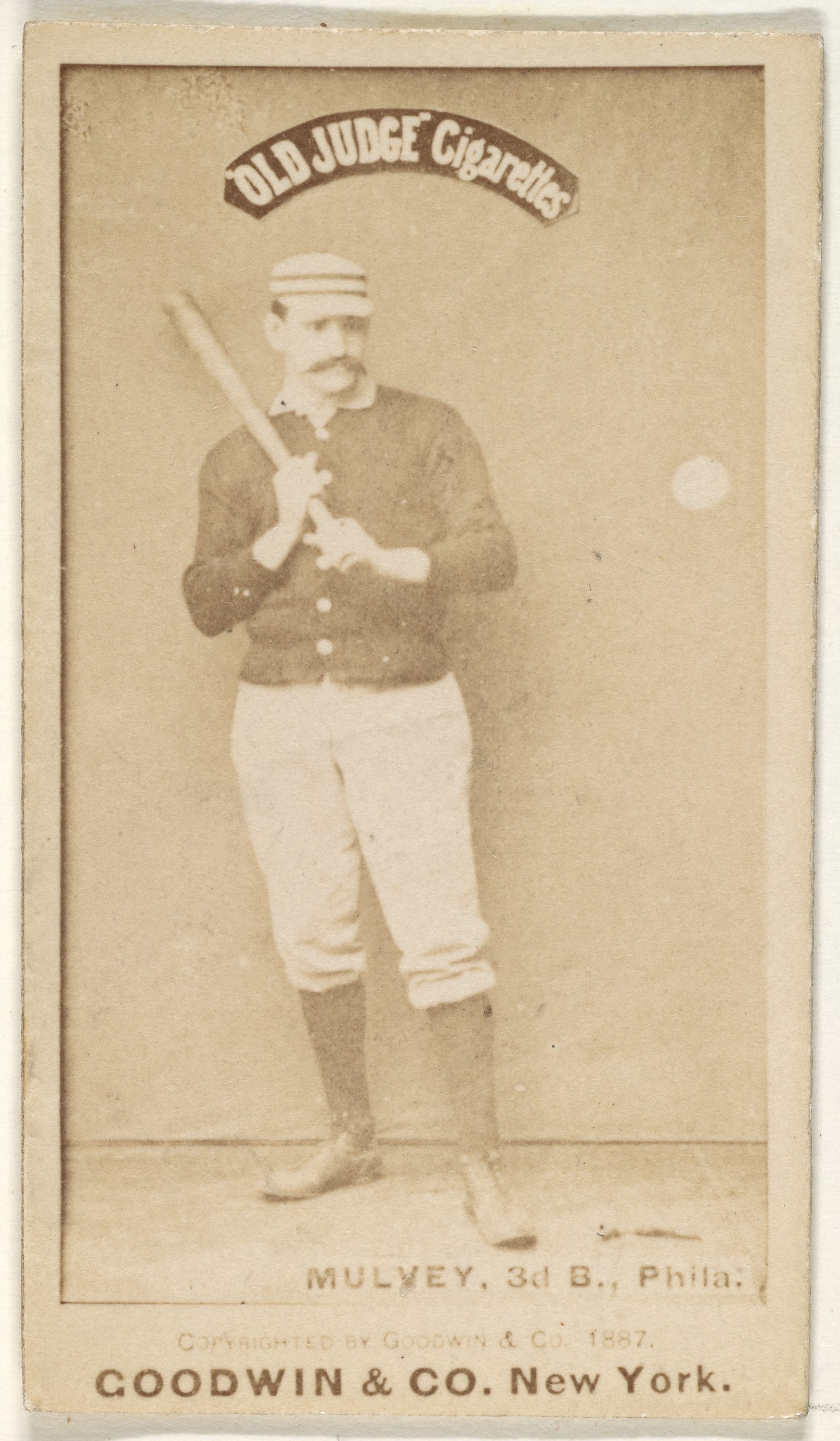 1887 Vintage Mulvey Baseball Card