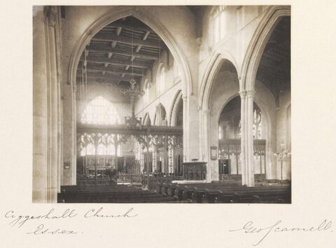 Interior of Coggeshall Church Essex